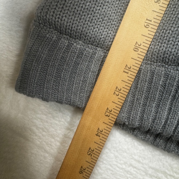 US Polo Assn. Sweater Vest Womens Size Medium Gray Knit Hooded Cowgirl - Picture 7 of 8